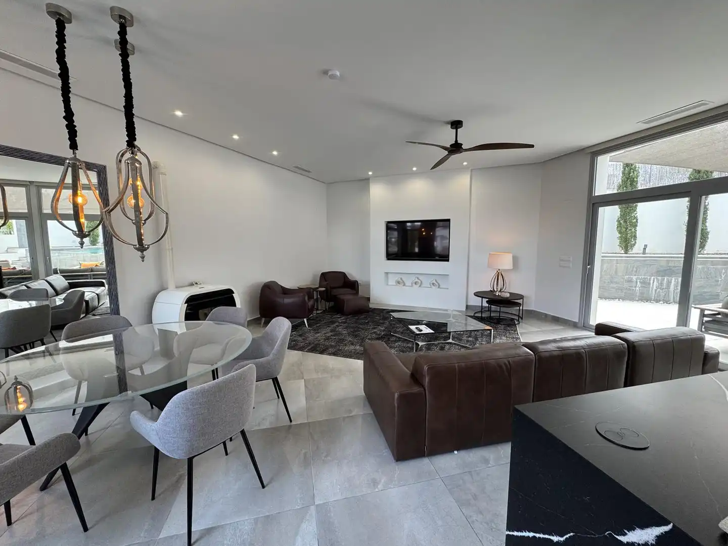 Living room of Houses for rent in Moraira  with Air Conditioner, Heating and Private garden