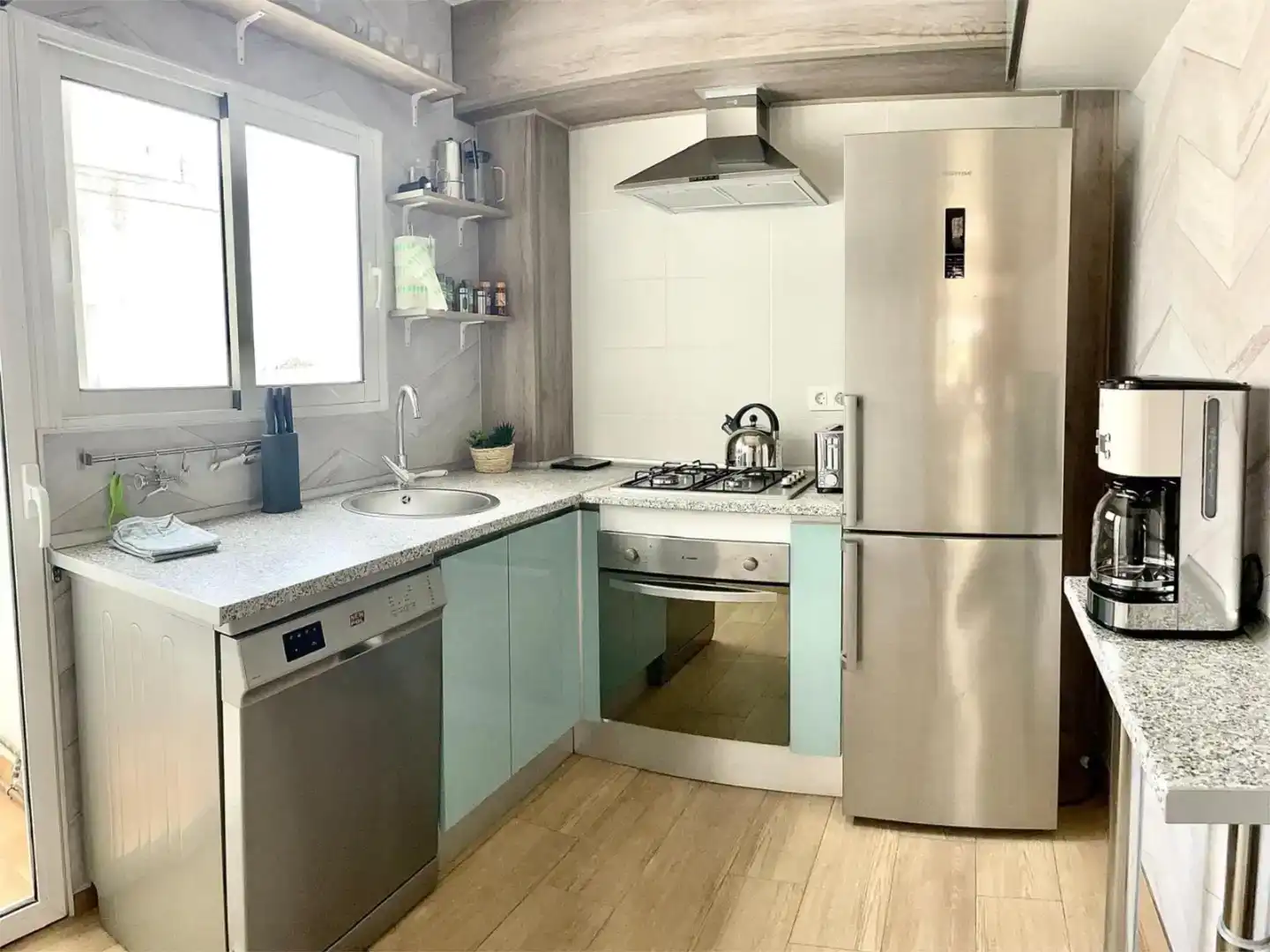 Cocina de Piso en venta en Dénia con Aire acondicionado, Jardín privado y Trastero