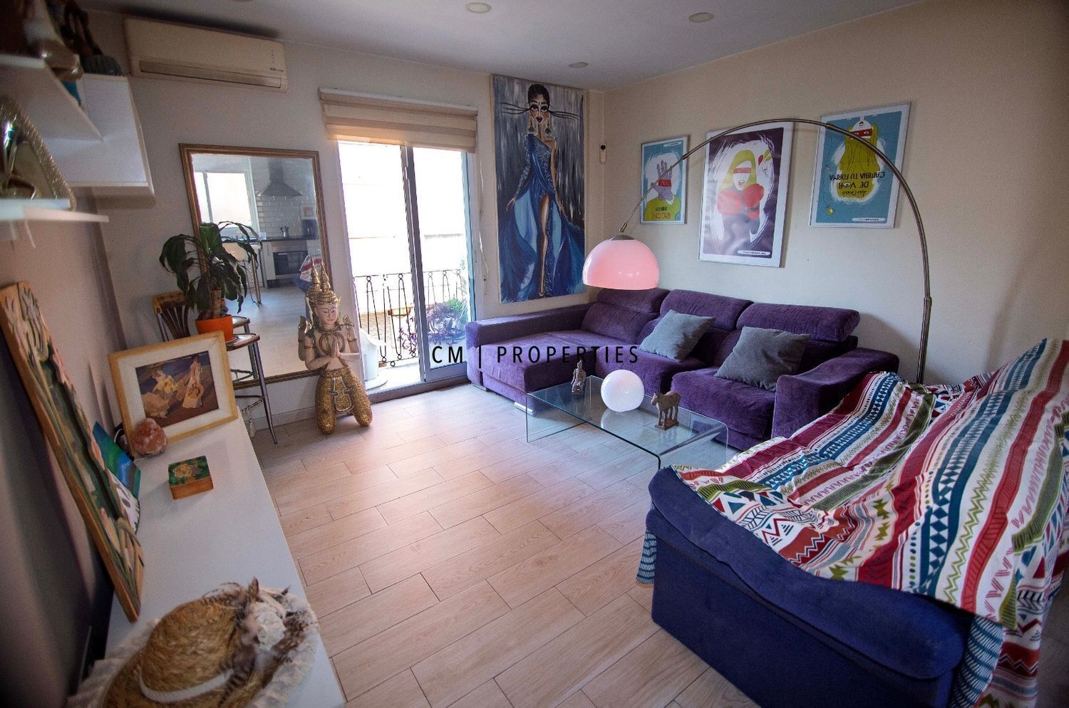 Living room of Flat for sale in  Valencia Capital  with Air Conditioner, Heating and Terrace