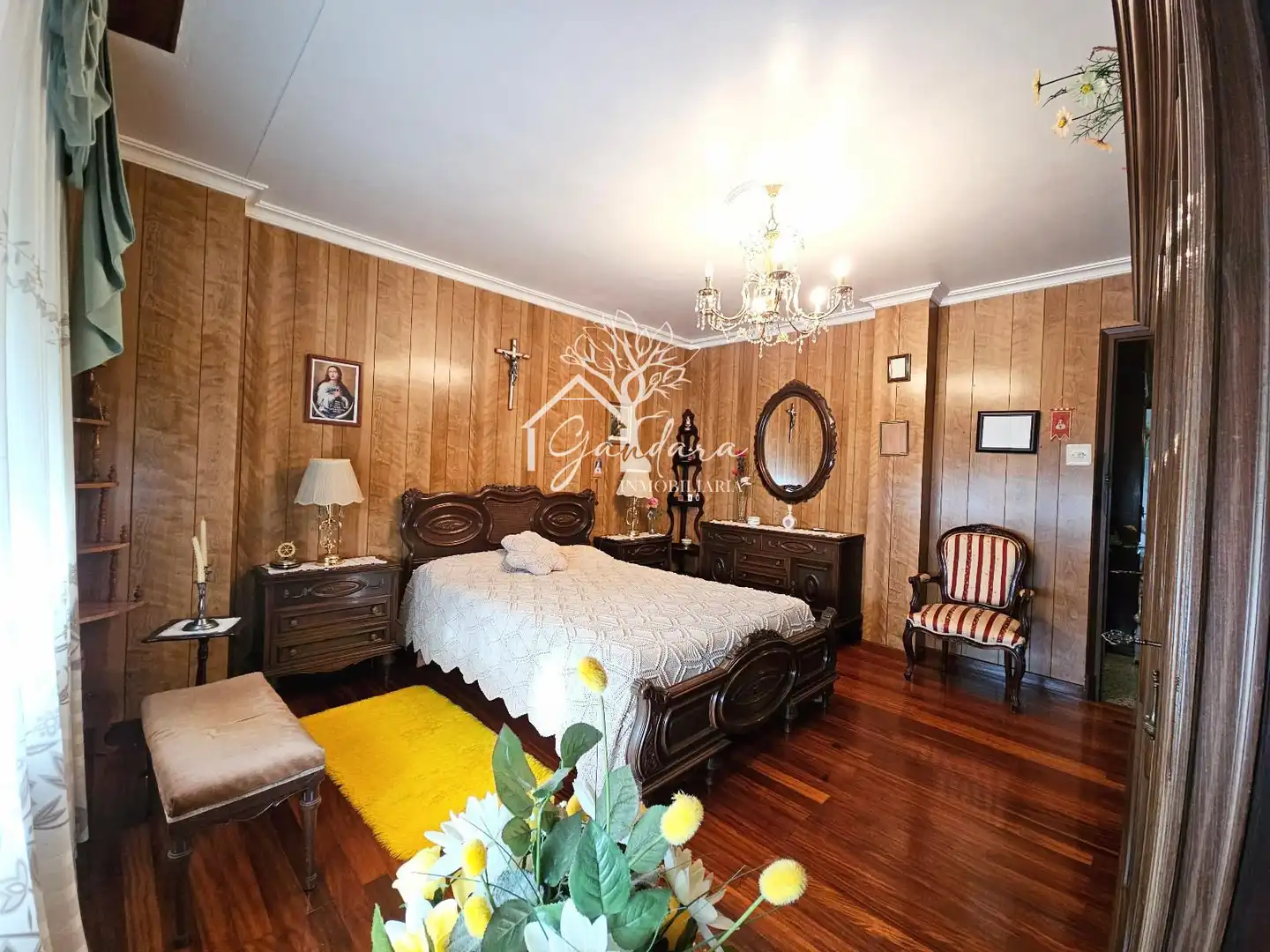 Bedroom of Houses for sale in Narón  with Heating and Furnished