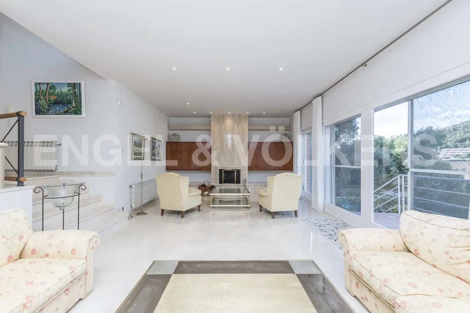 Sala d'estar de Casa o xalet en venda en Castelldefels amb Aire condicionat, Calefacció i Jardí privat