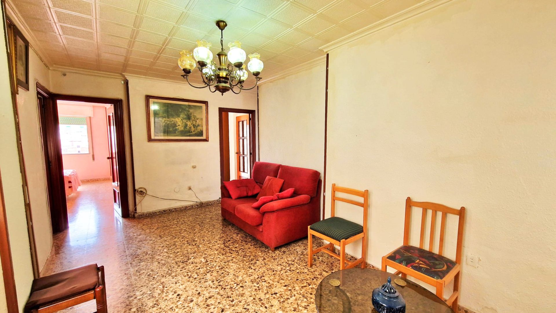 Living room of Flat for sale in Málaga Capital  with Terrace and Furnished
