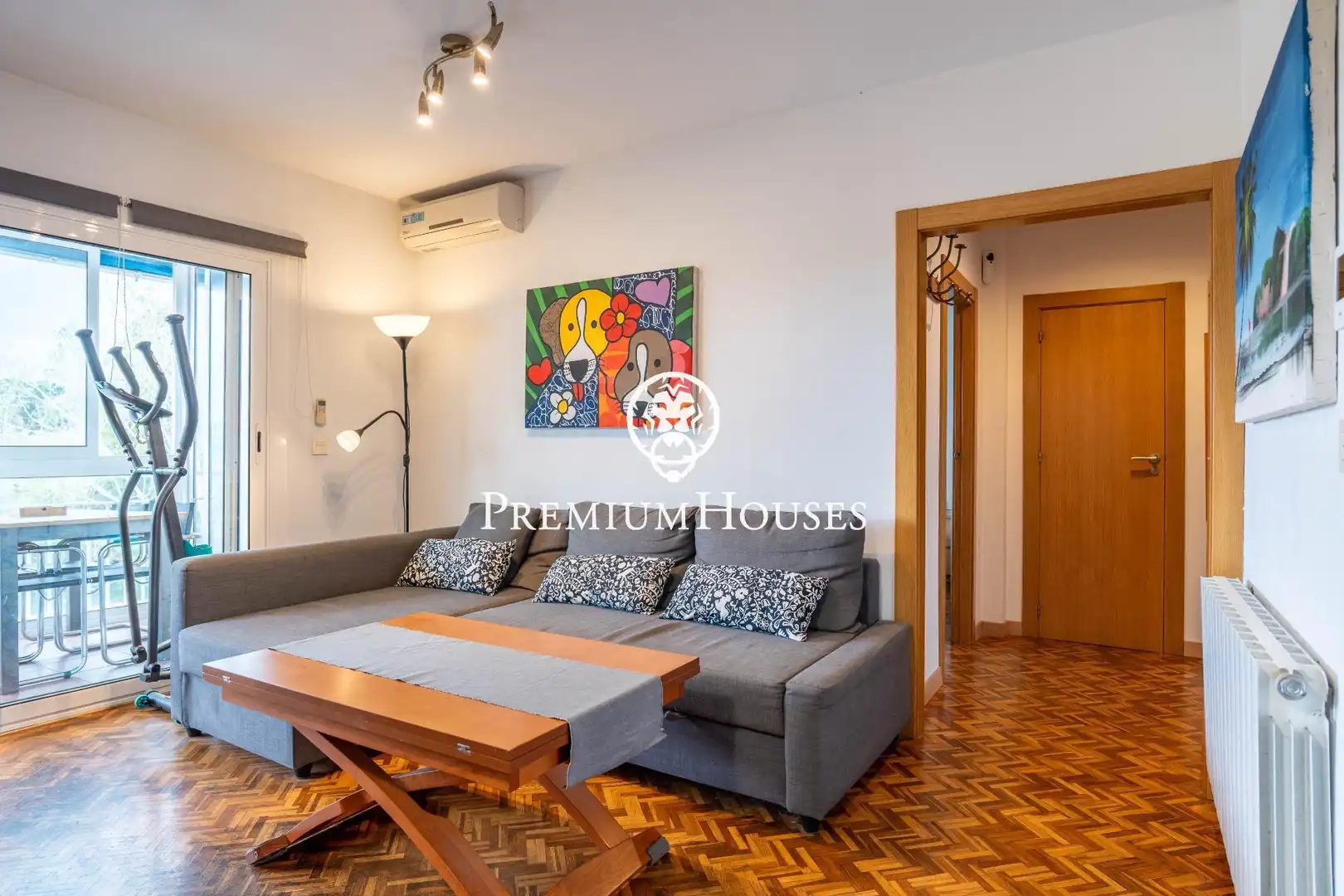 Wohnzimmer von Dachboden zum Verkauf in Gavà mit Heizung, Parkett und Terrasse