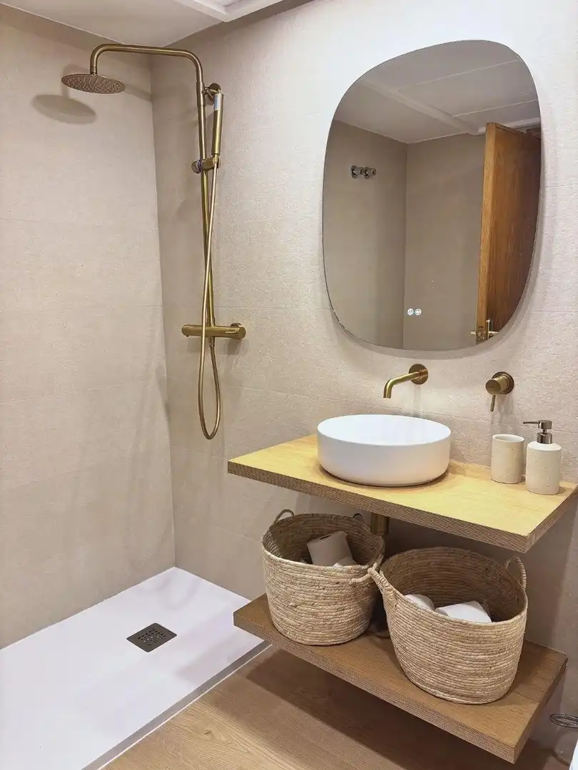 Baño de Apartamento de alquiler en Alboraya con Aire acondicionado, Terraza y Amueblado