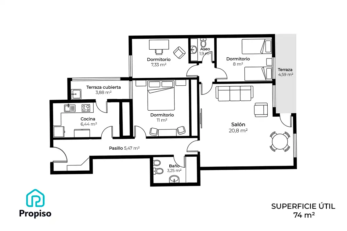 Wohnung mit Aufzug zum Verkauf in Centro, imagen 2