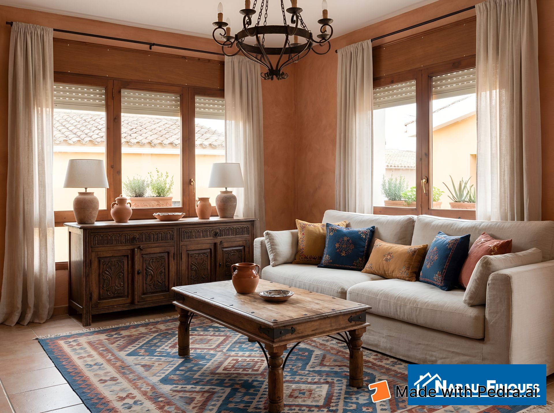 Living room of Flat for sale in Linyola  with Heating, Terrace and Furnished