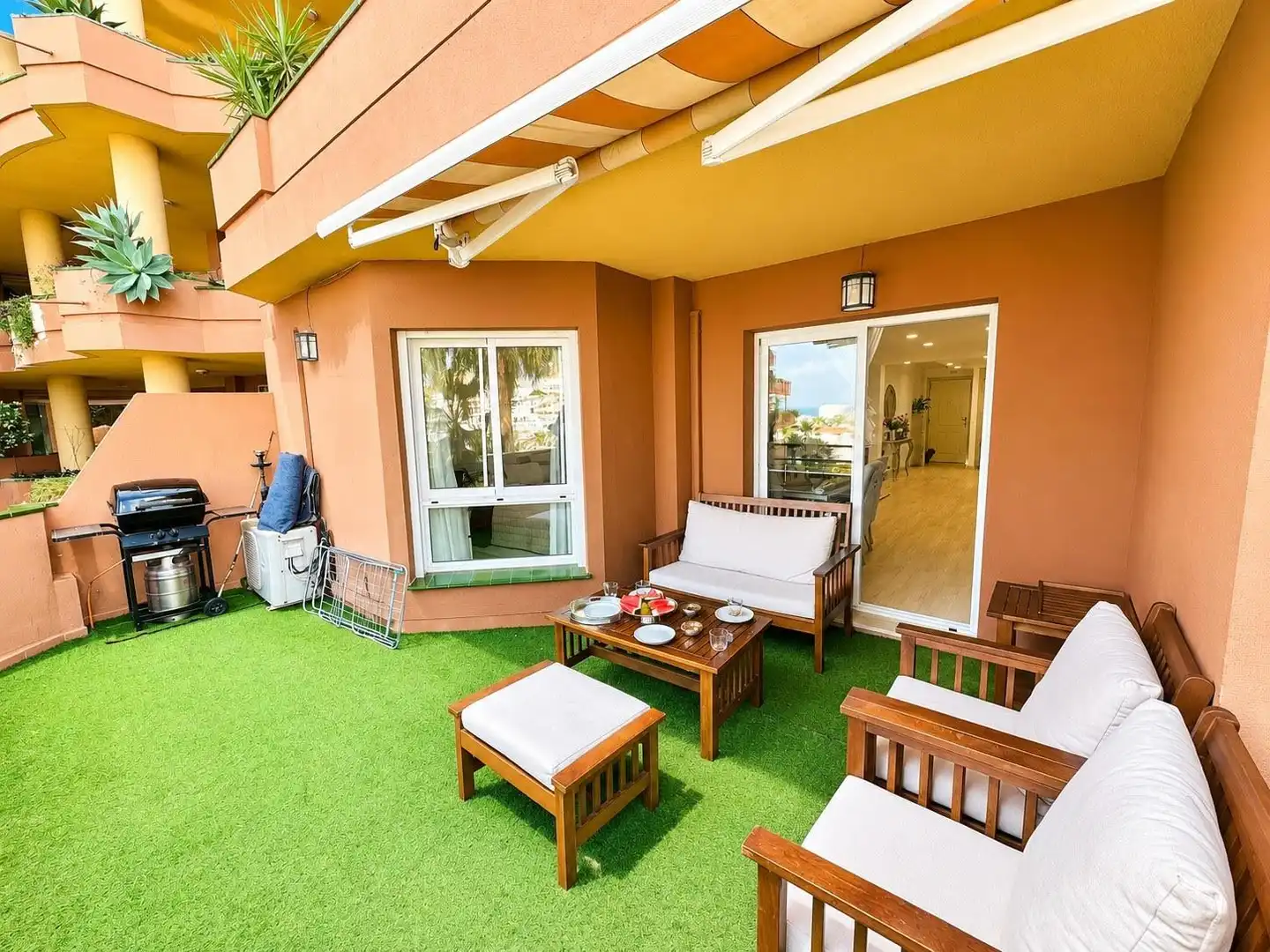 Terraza de Piso en venta en Benalmádena con Aire acondicionado, Jardín privado y Terraza