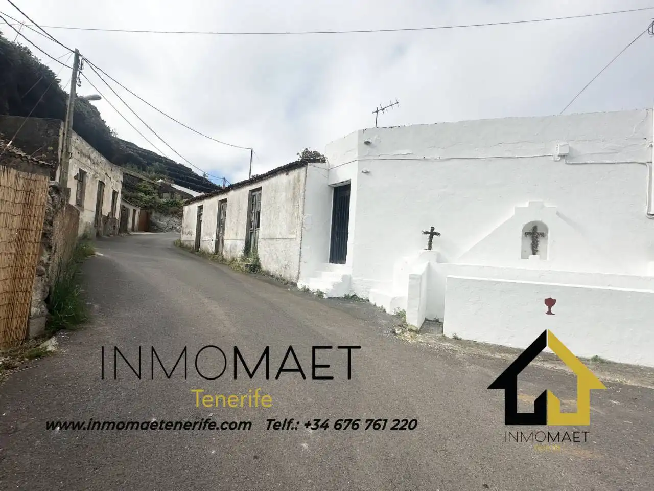 Außenansicht von Wohnung zum Verkauf in Buenavista del Norte mit Heizung, Privatgarten und Terrasse