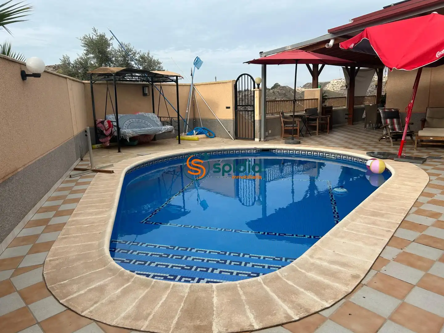 Piscina de Casa o xalet en venda en Águilas amb Calefacció, Jardí privat i Terrassa