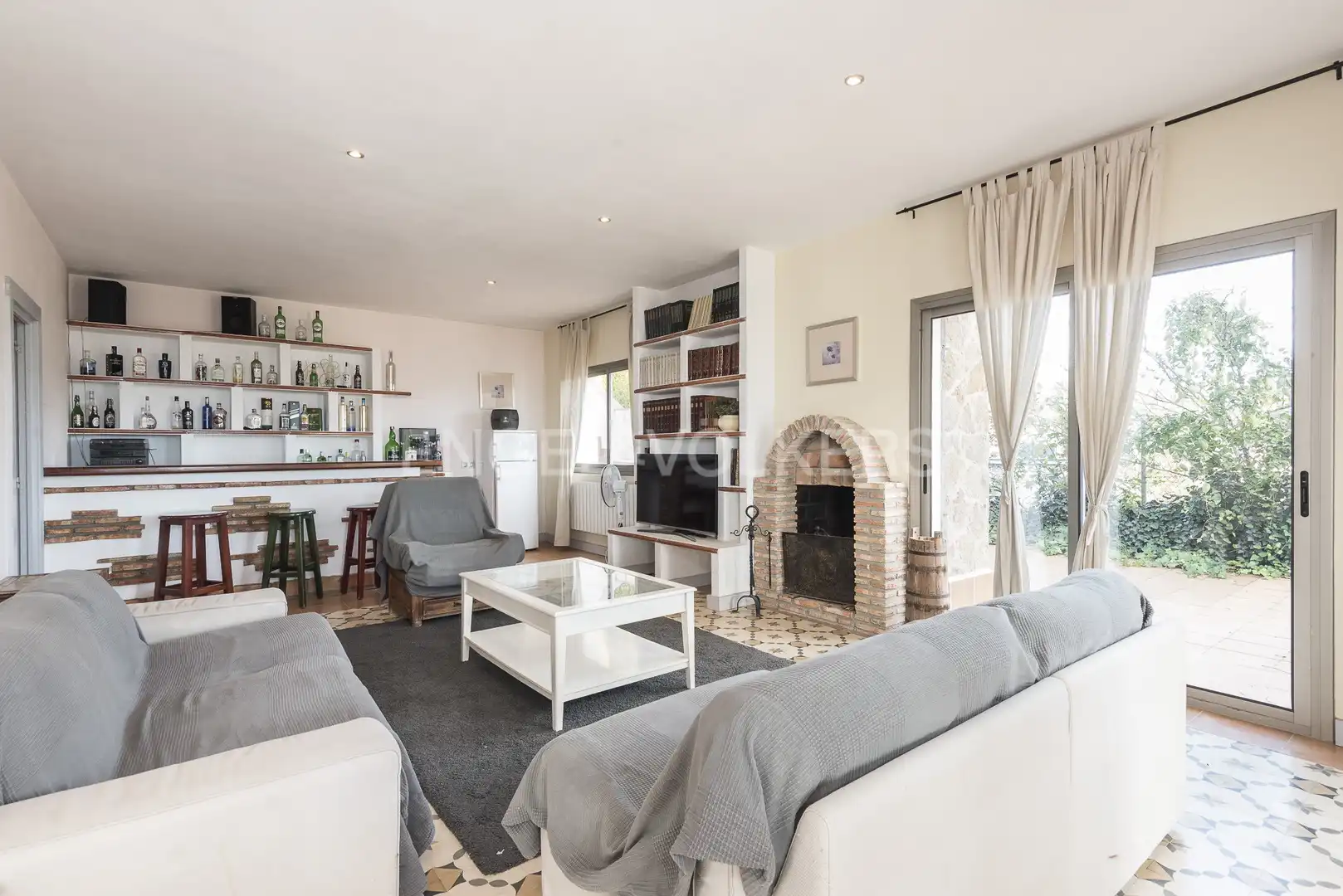Sala de estar de Casa o chalet de alquiler en Olivella con Aire acondicionado, Calefacción y Jardín privado