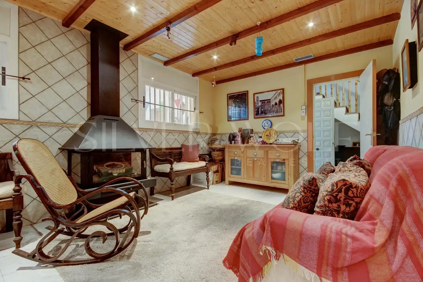 Sala de estar de Casa o chalet en venta en Vallirana, Barcelona