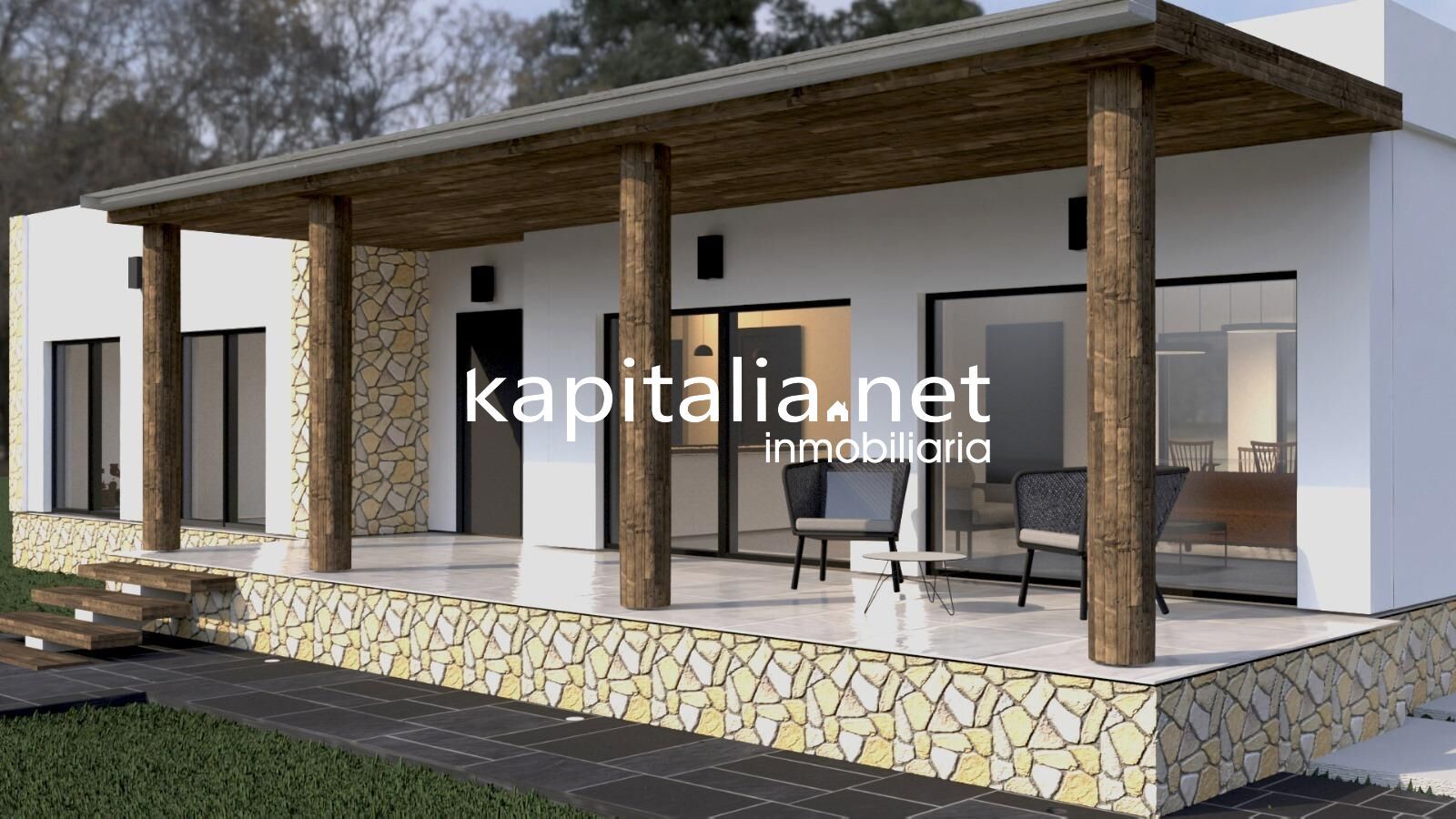 Terraza de Casa o chalet en venta en El Pinós / Pinoso con Jardín privado y Piscina