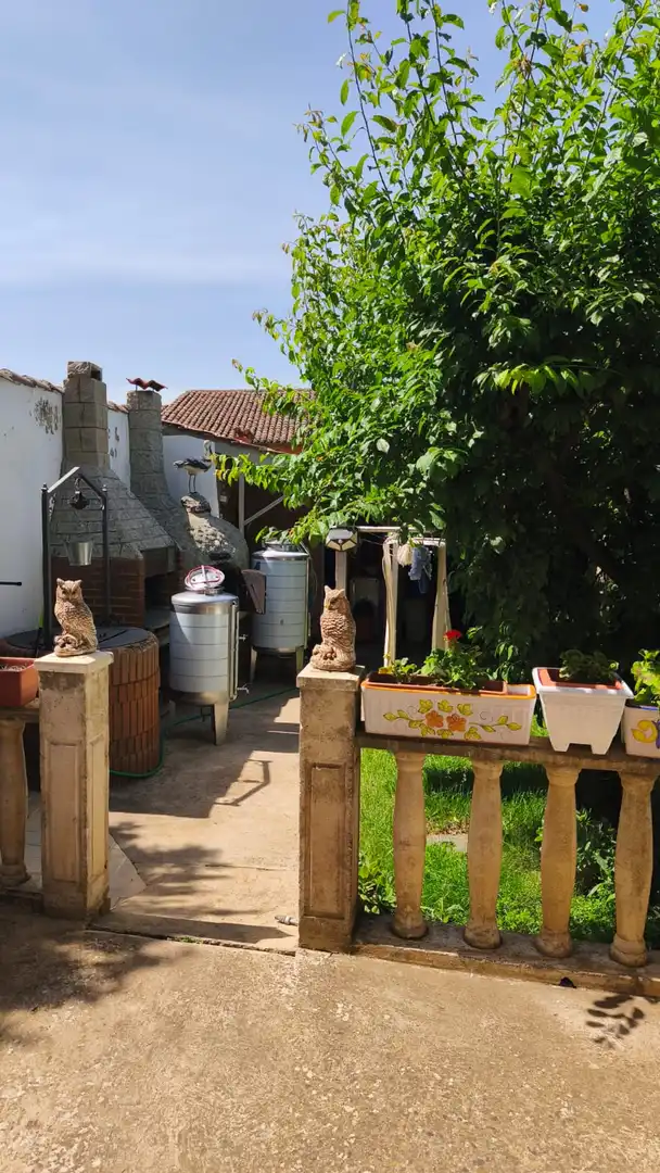 Garten von Einfamilien-Reihenhaus zum Verkauf in El Burgo Ranero  mit Heizung, Privatgarten und Parkett