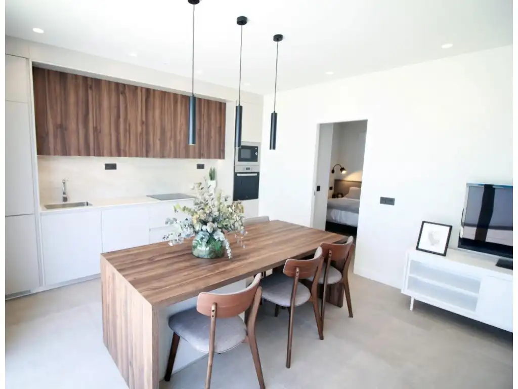 Cocina de Casa o chalet en venta en Pilar de la Horadada con Aire acondicionado, Jardín privado y Piscina