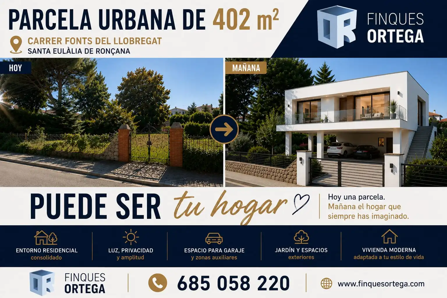 Terreno residencial en venta en Font del Llobregat
