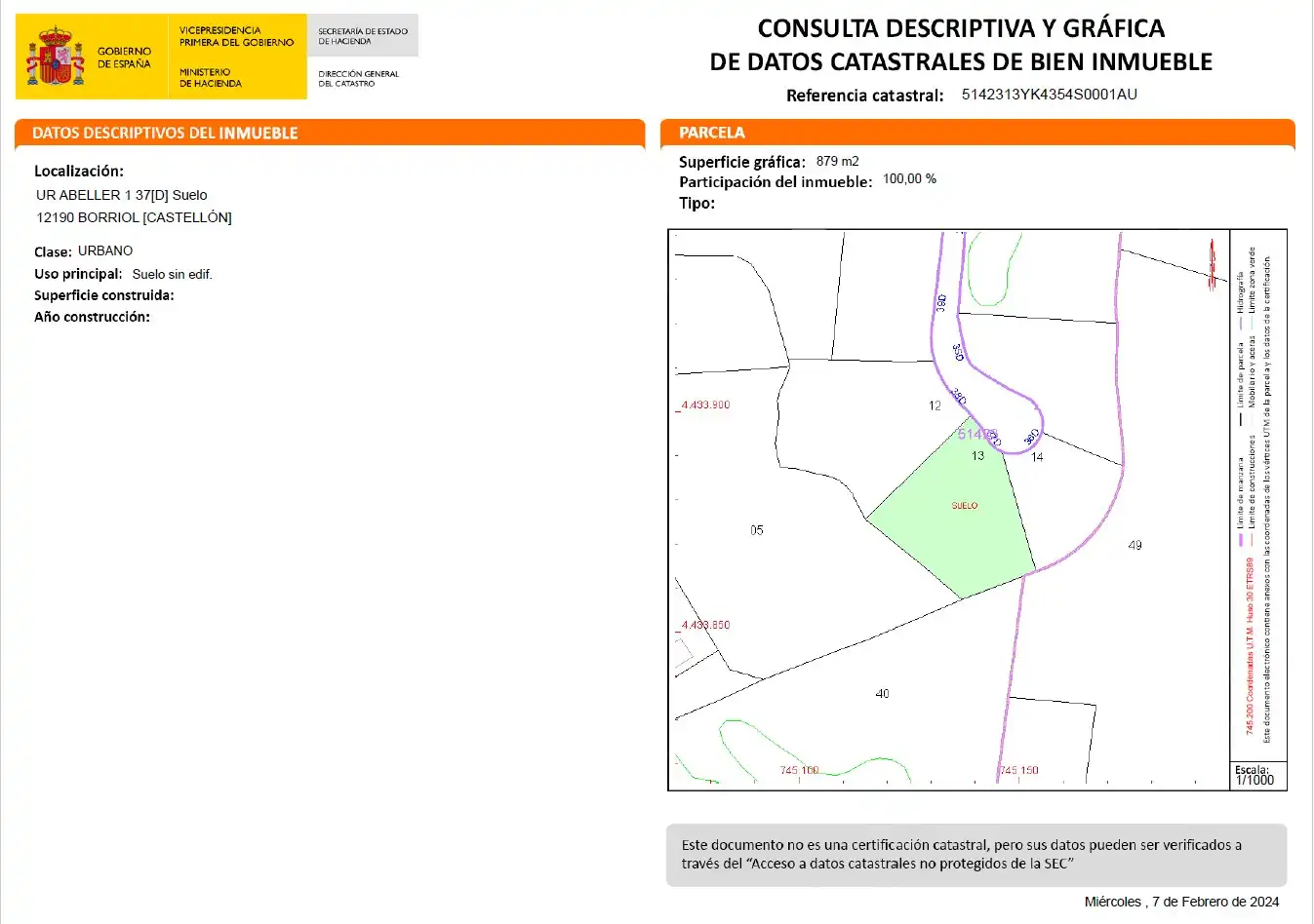 Residential land for sale in Urbanització Abeller 1, imagen 8