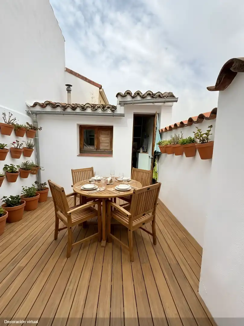 Terrassa de Finca rústica en venda en Villa del Prado amb Calefacció, Jardí privat i Traster