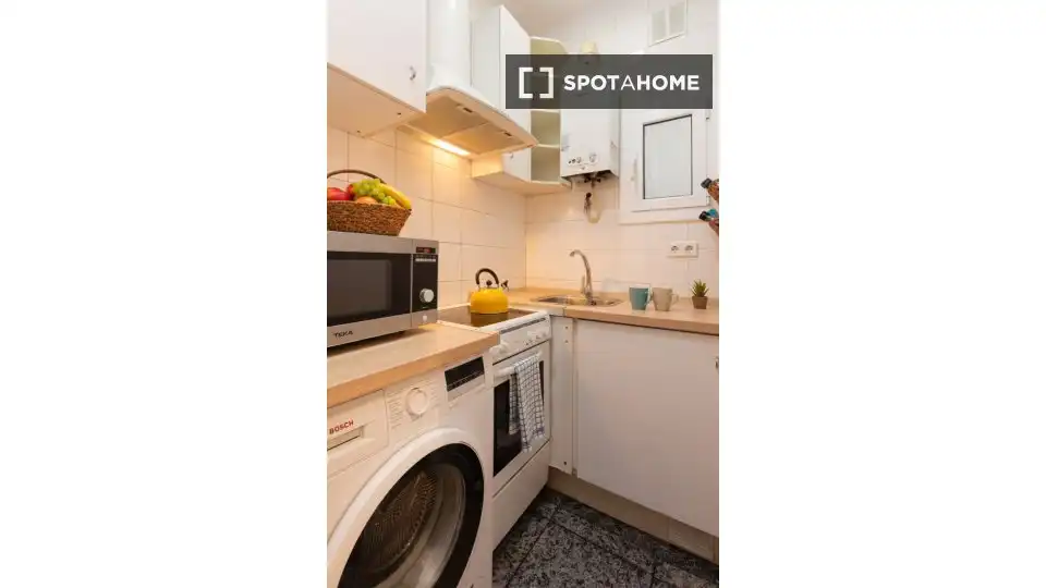 Kitchen of Flat for rent in Barcelona  with Air Conditioner, Heating and Furnished