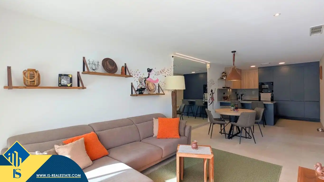 Living room of Flat for sale in Algorfa  with Terrace, Storage room and Furnished