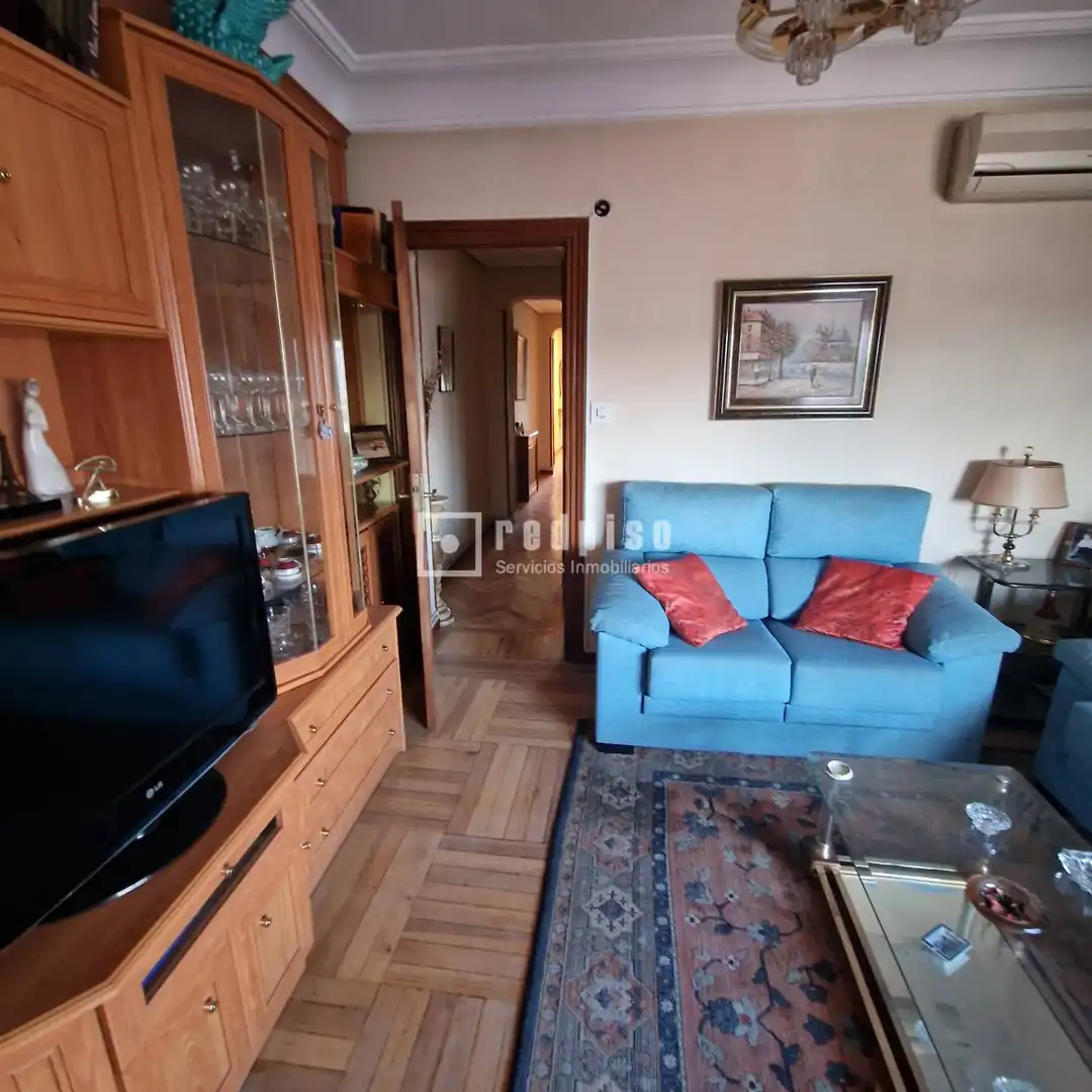 Living room of Flat for sale in Madrid  with Heating and Parquet flooring