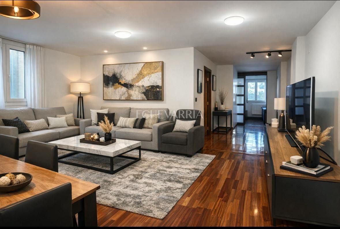 Living room of Flat for sale in Getxo   with Heating and Furnished