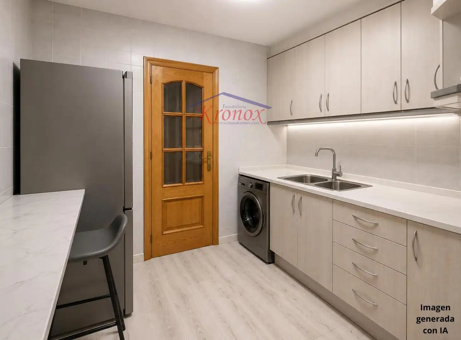 Kitchen of Flat for sale in Madrid  with Heating, Terrace and Furnished