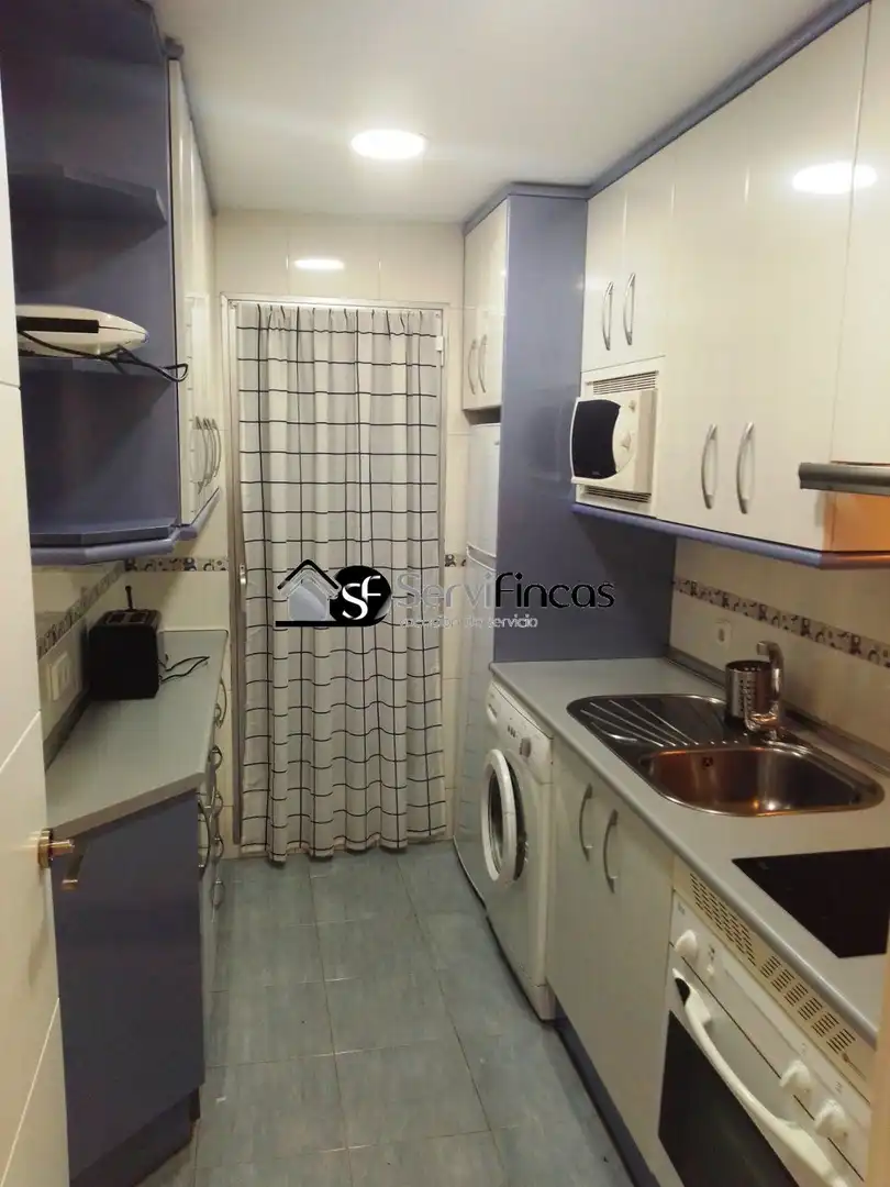 Kitchen of Flat for rent in Madrid  with Air Conditioner, Terrace and Furnished