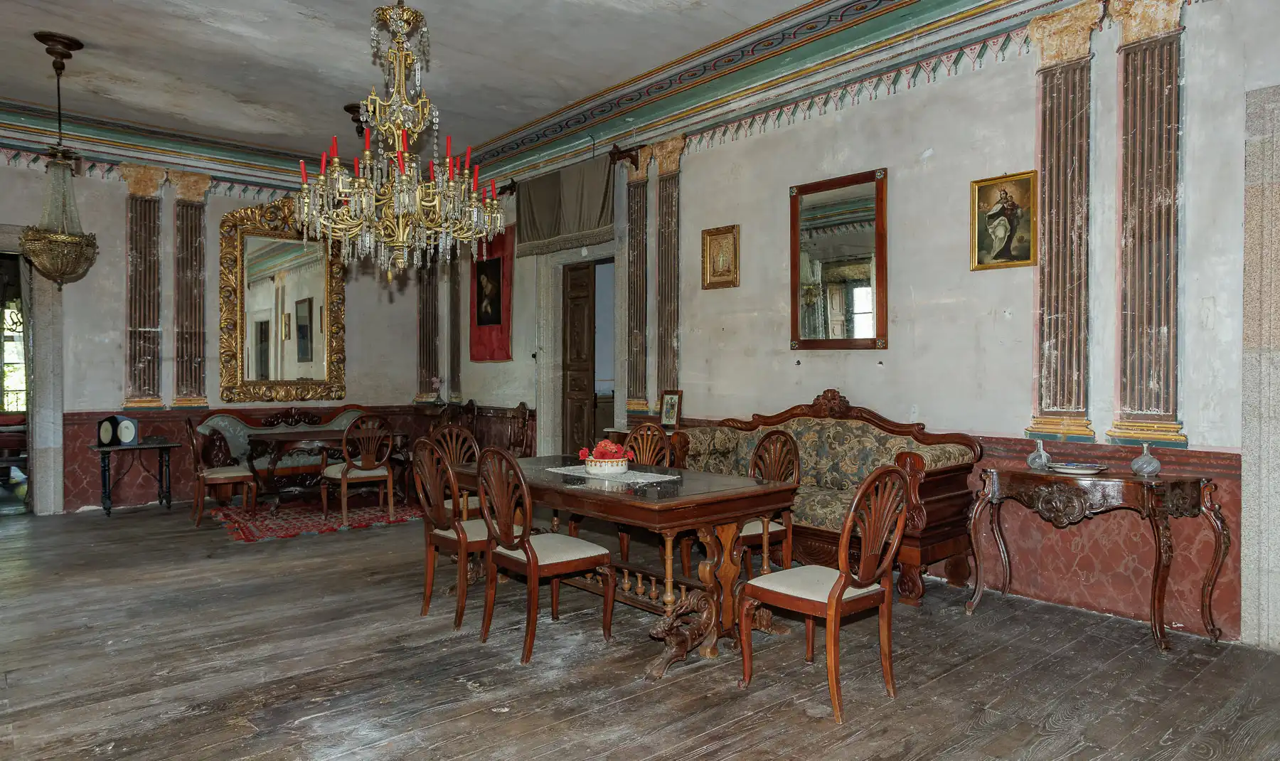 Dining room of Country homes for sale in Bóveda  with Furnished