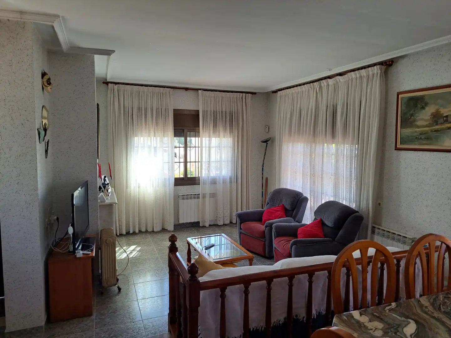 Sala de estar de Casa o chalet en venta en Cunit con Aire acondicionado, Calefacción y Jardín privado