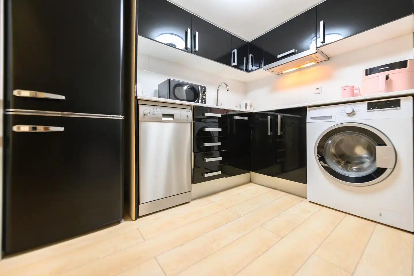 Küche von Maisonette zur Miete in Madrid mit Klimaanlage, Möbliert und Internet