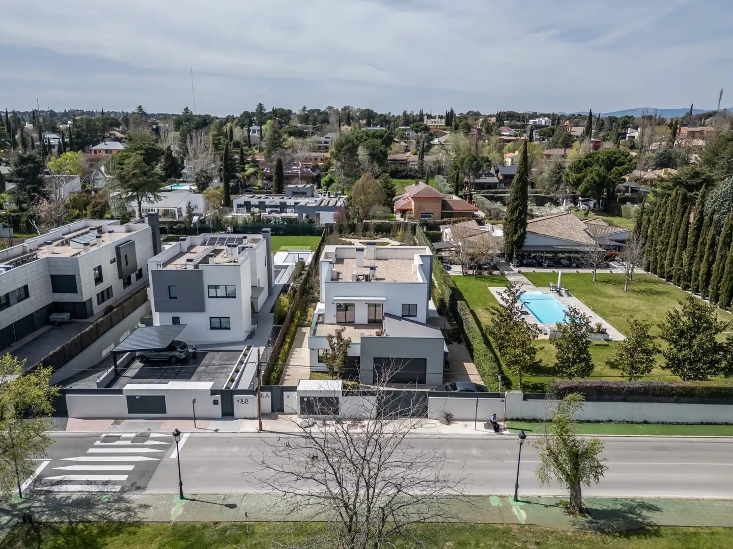 Exterior view of Houses for sale in Villanueva de la Cañada  with Air Conditioner, Heating and Private garden