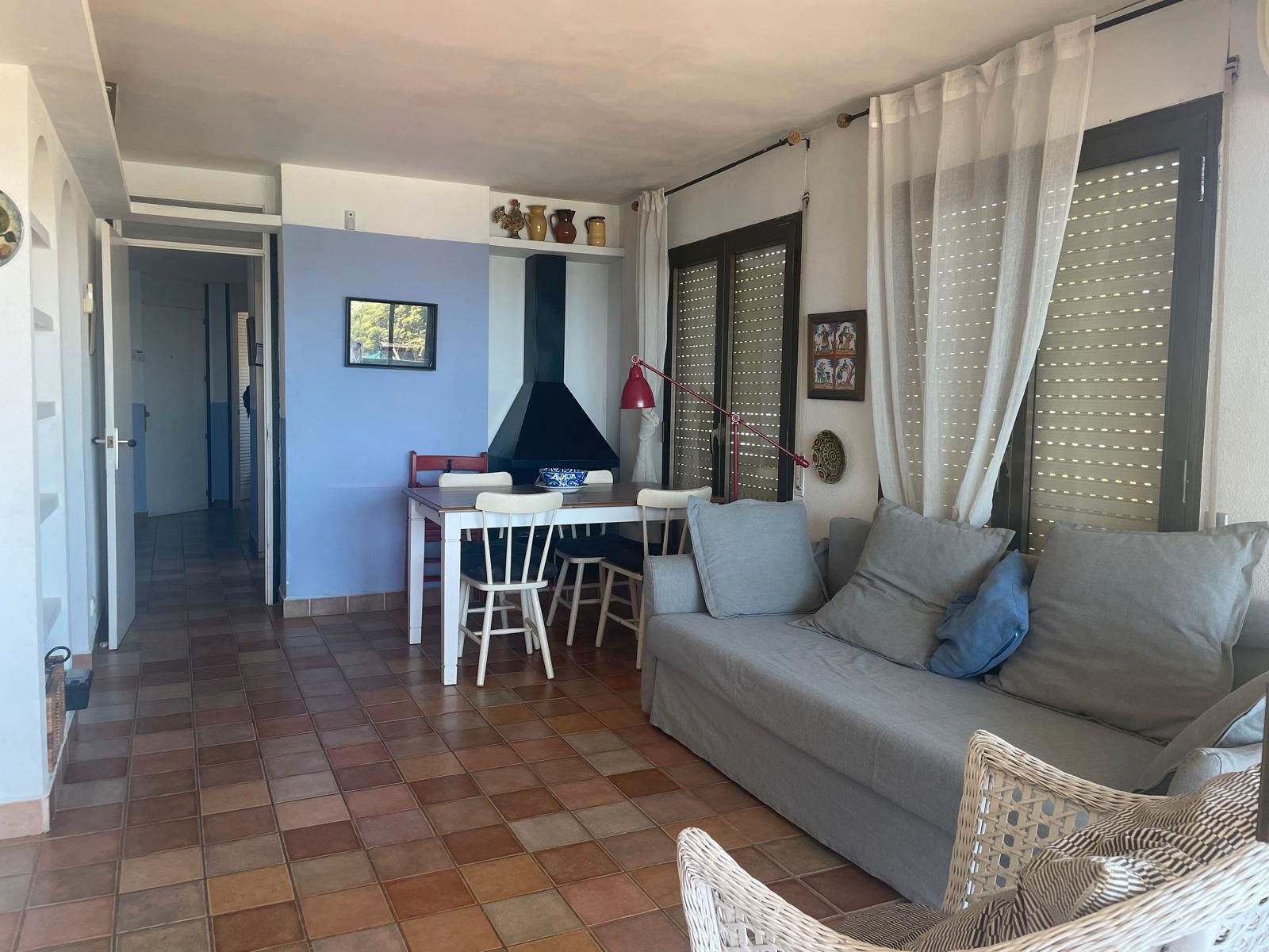 Living room of Apartment to rent in Calonge i Sant Antoni  with Air Conditioner, Furnished and Washing machine