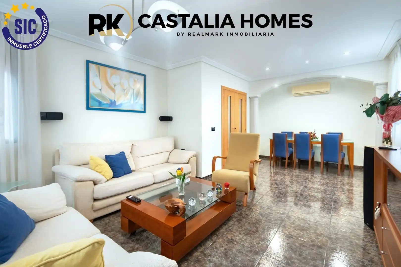 Sala de estar de Casa o chalet en venta en Burriana / Borriana con Aire acondicionado, Calefacción y Terraza