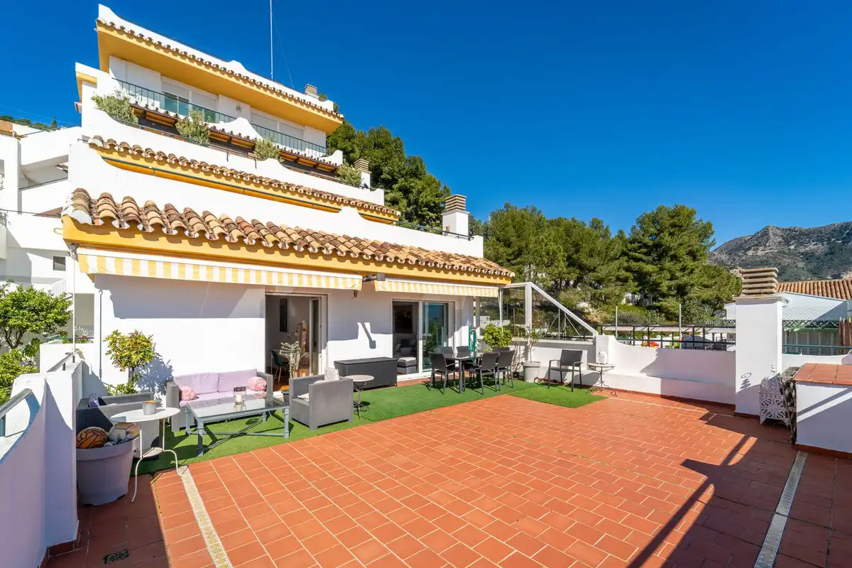 Terrace of Apartments for sale in Benalmádena  with Air Conditioner, Private garden and Terrace