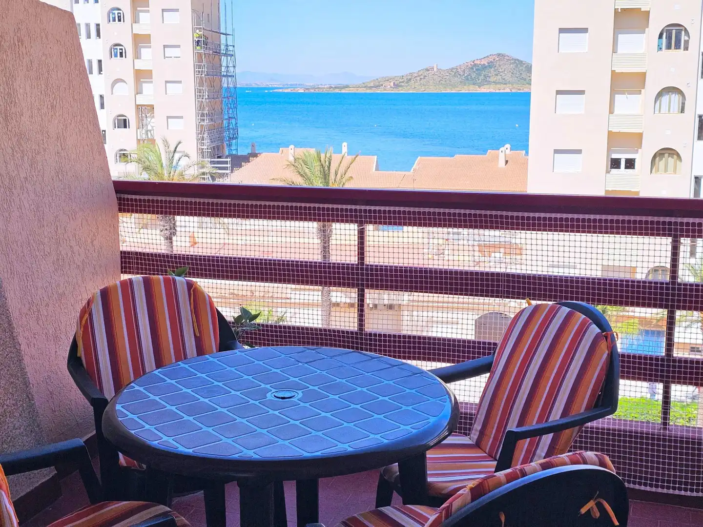 Terrasse von Wohnung zum Verkauf in La Manga del Mar Menor mit Möbliert, Balkon und Alarm