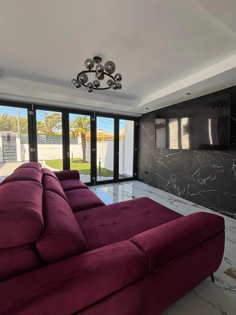 Sala de estar de Casa o chalet en venta en Cartagena con Aire acondicionado, Terraza y Piscina