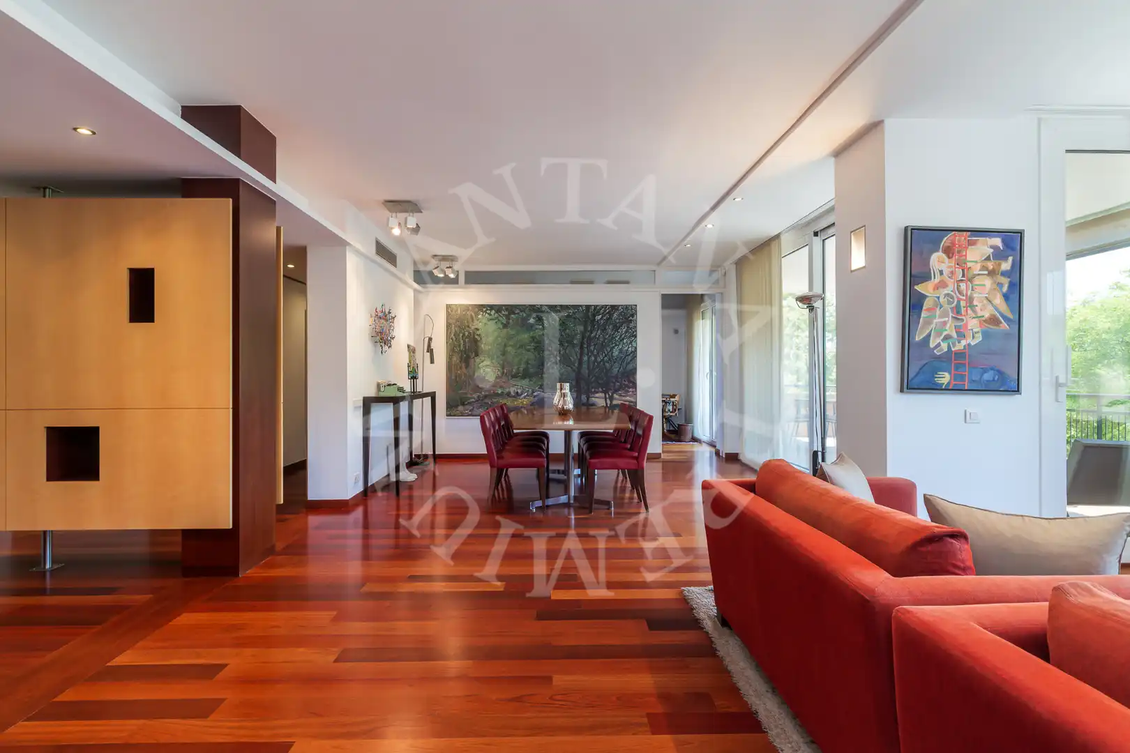 Sala d'estar de Pis en venda en Barcelona amb Aire condicionat, Calefacció i Parquet
