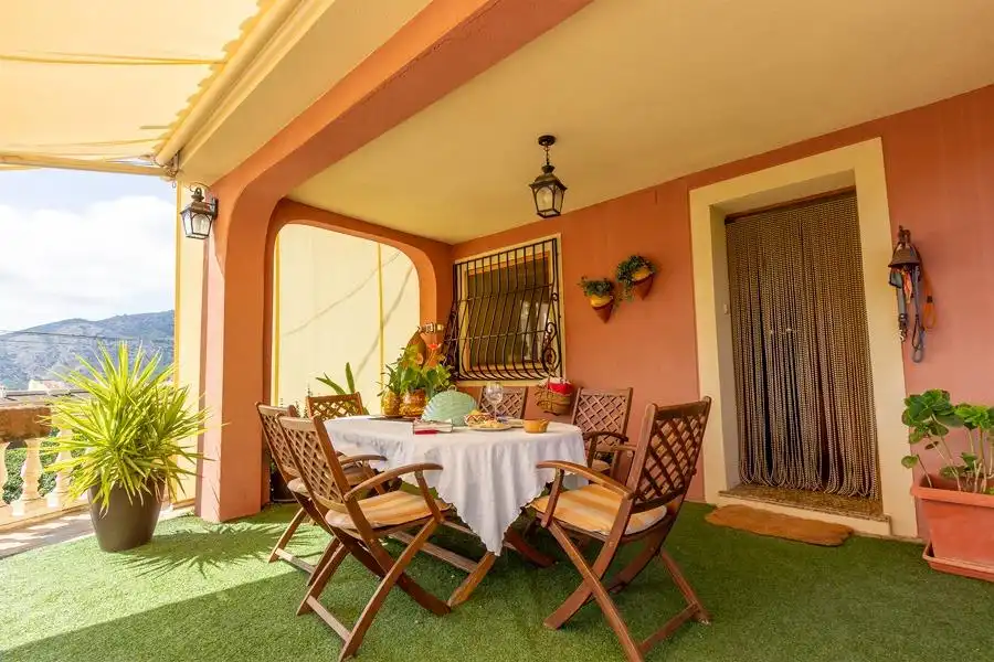 Terrassa de Casa o xalet en venda en Finestrat amb Jardí privat, Terrassa i Traster
