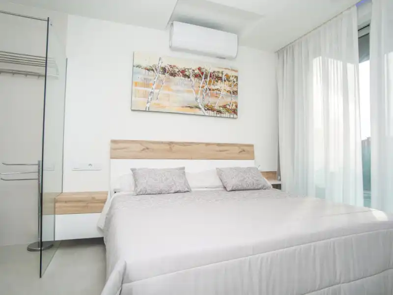 Bedroom of Flat for sale in Finestrat  with Air Conditioner, Private garden and Terrace