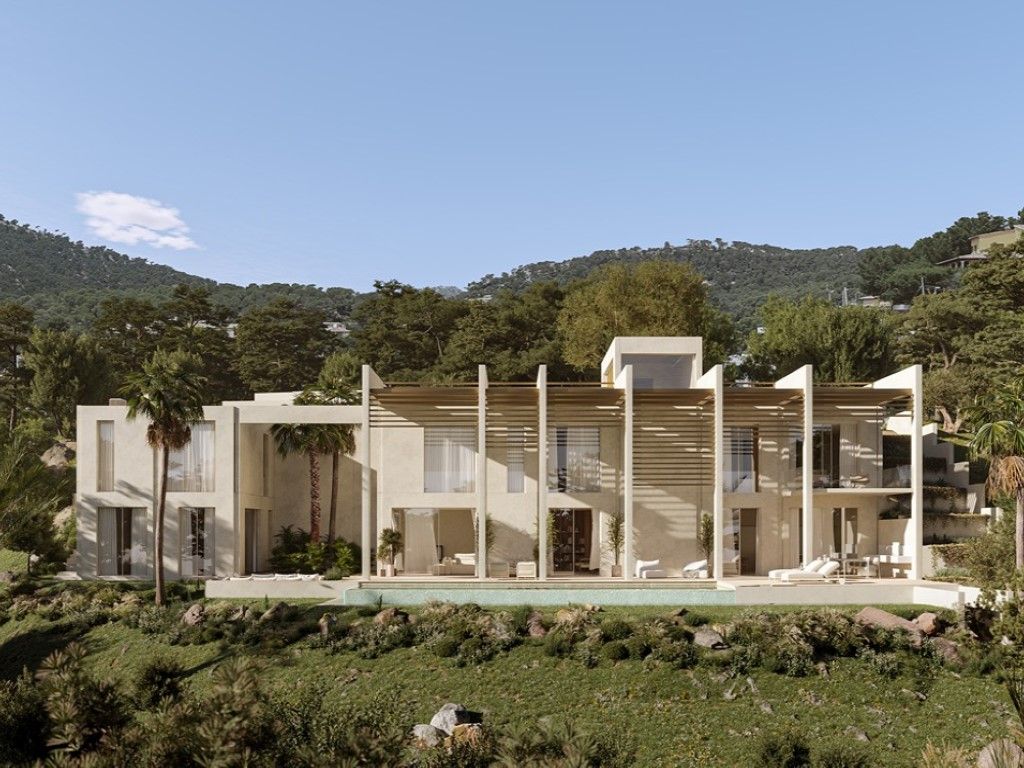 Vista exterior de Casa o xalet en venda en Andratx amb Aire condicionat i Piscina