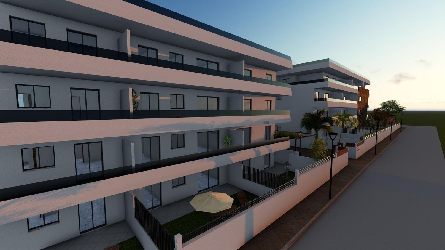 Vista exterior de Àtic en venda en Sant Antoni de Portmany amb Aire condicionat, Terrassa i Piscina comunitària