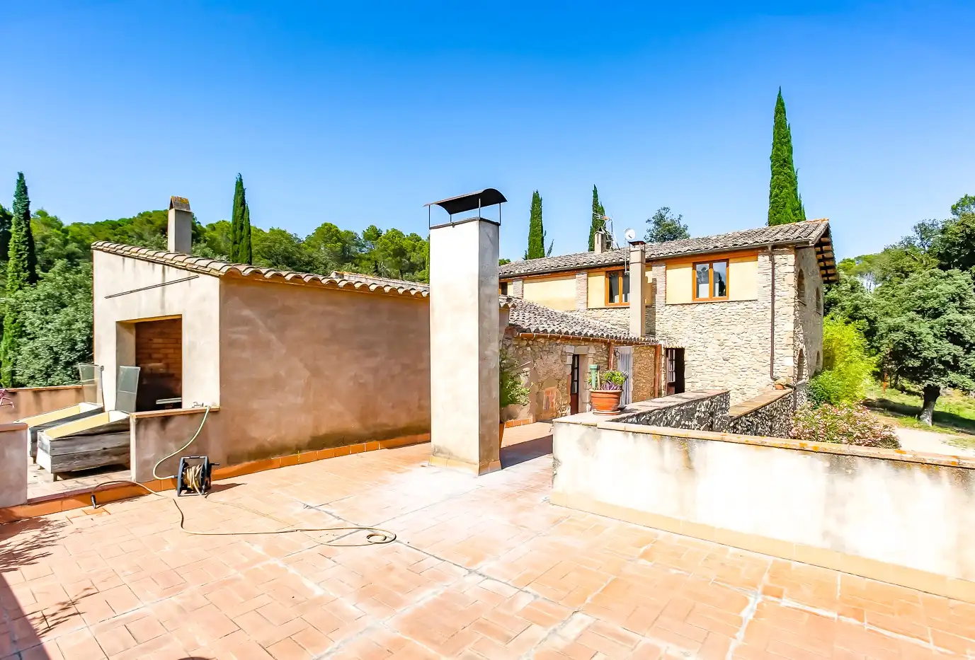 Terrace of Country homes for sale in Sant Martí Vell