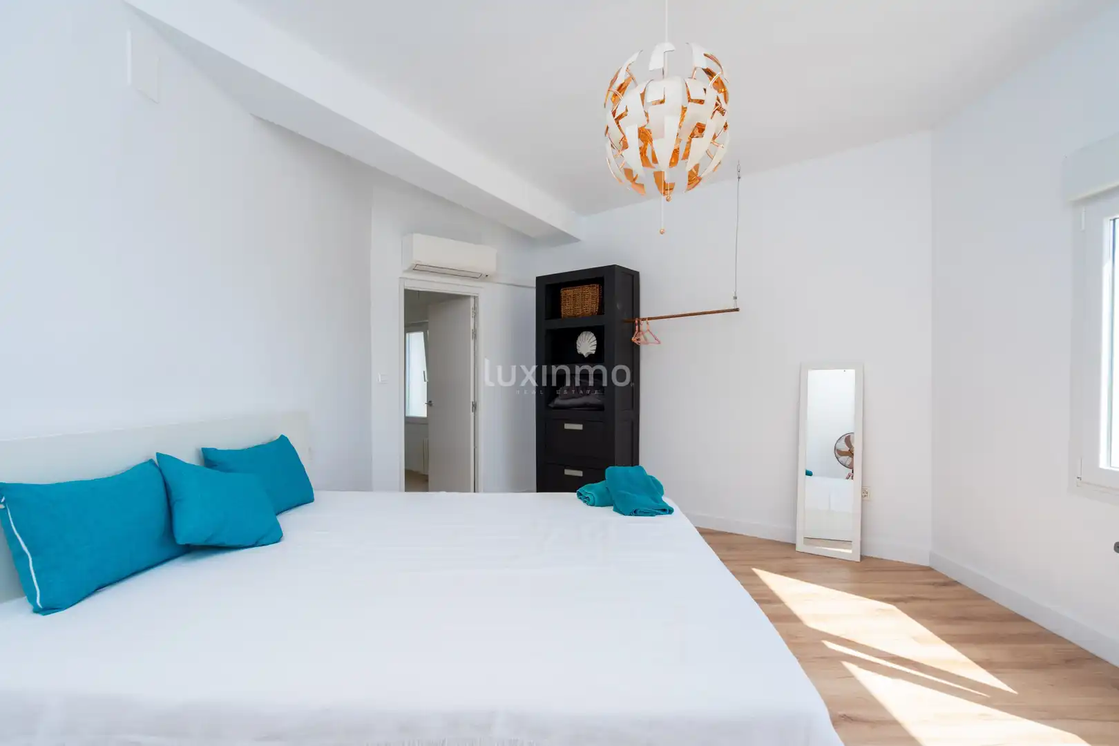 Schlafzimmer von Haus oder Chalet zum Verkauf in Calpe / Calp mit Klimaanlage, Heizung und Terrasse