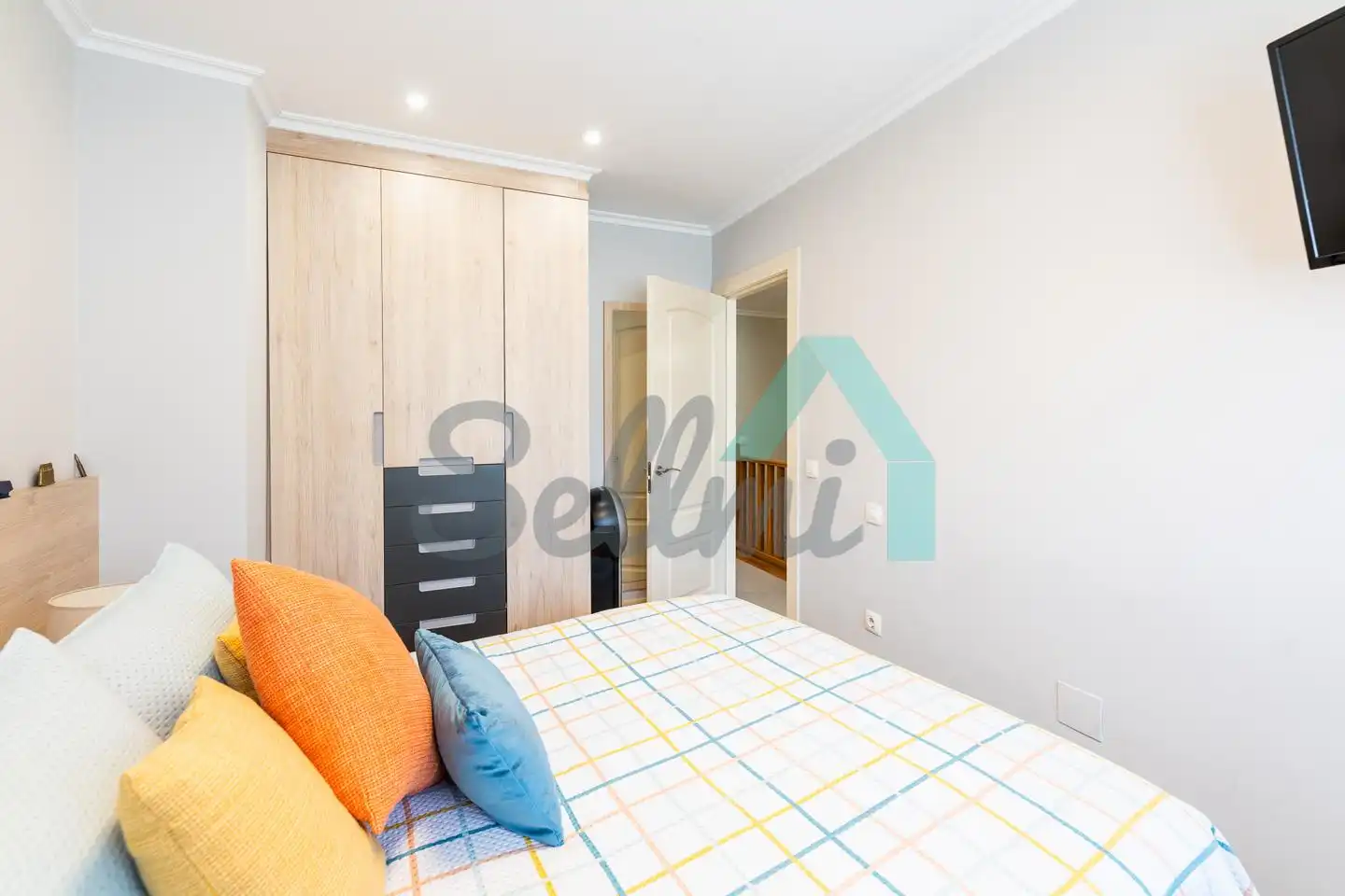 Schlafzimmer von Einfamilien-Reihenhaus zum Verkauf in Vegadeo mit Heizung, Privatgarten und Terrasse