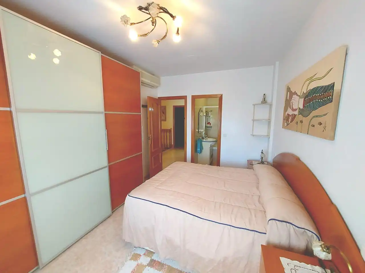 Schlafzimmer von Einfamilien-Reihenhaus zum Verkauf in Huércal-Overa mit Klimaanlage, Heizung und Terrasse