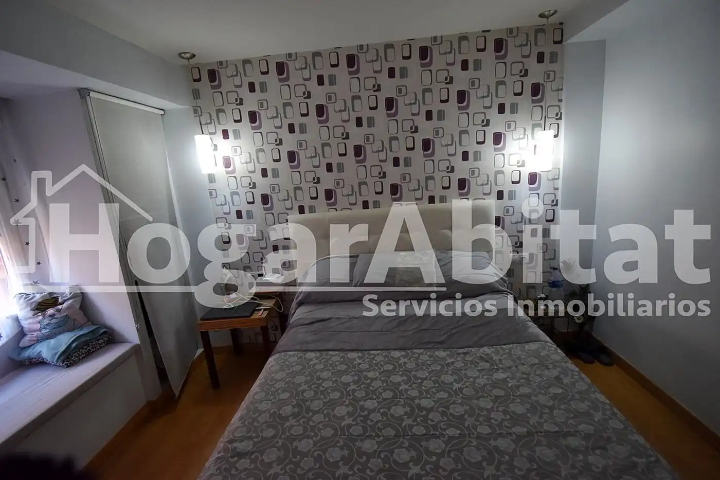 Schlafzimmer von Wohnung zum Verkauf in Xirivella mit Klimaanlage, Parkett und Balkon