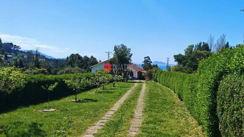 Exterior view of Houses for sale in Porto do Son  with Heating, Private garden and Swimming Pool