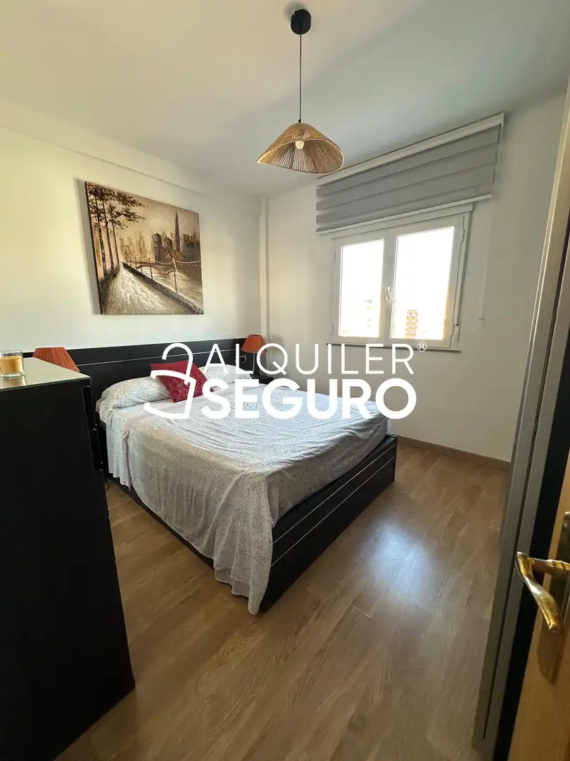 Schlafzimmer von Wohnung zur Miete in Málaga mit Klimaanlage und Möbliert