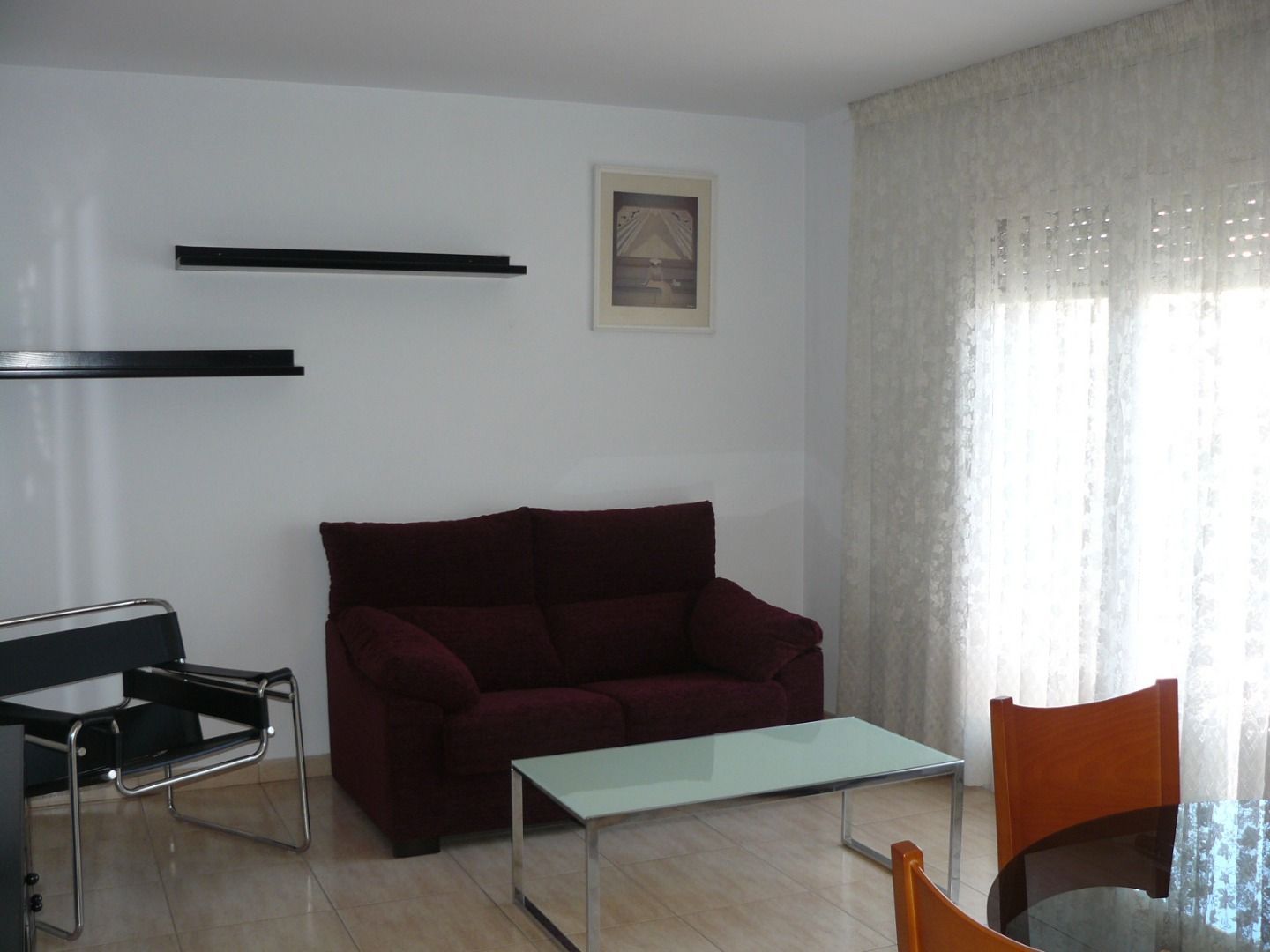 Sala de estar de Piso de alquiler en Girona Capital con Calefacción, Amueblado y Horno