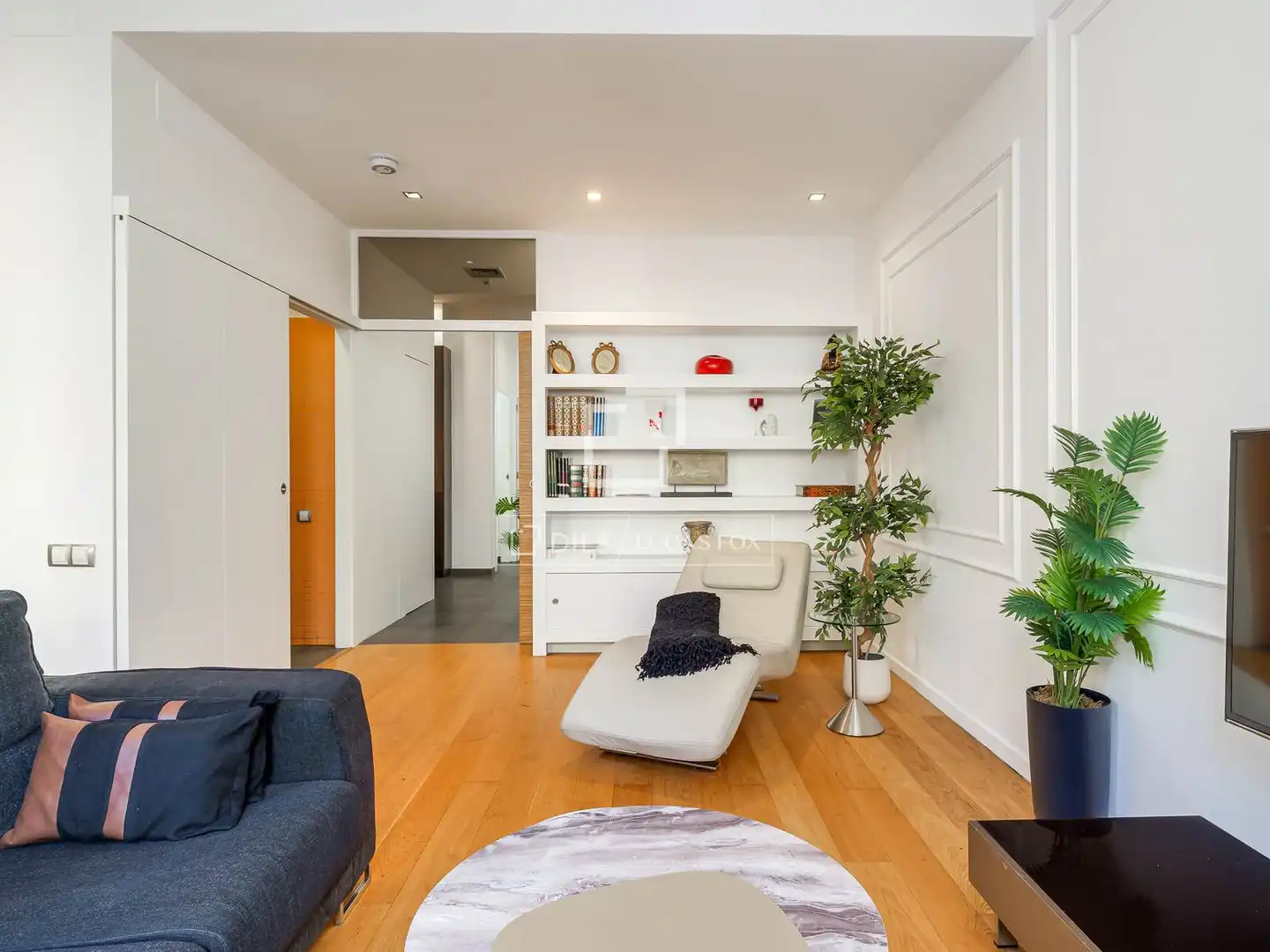 Sala d'estar de Pis en venda en Barcelona amb Aire condicionat, Calefacció i Parquet